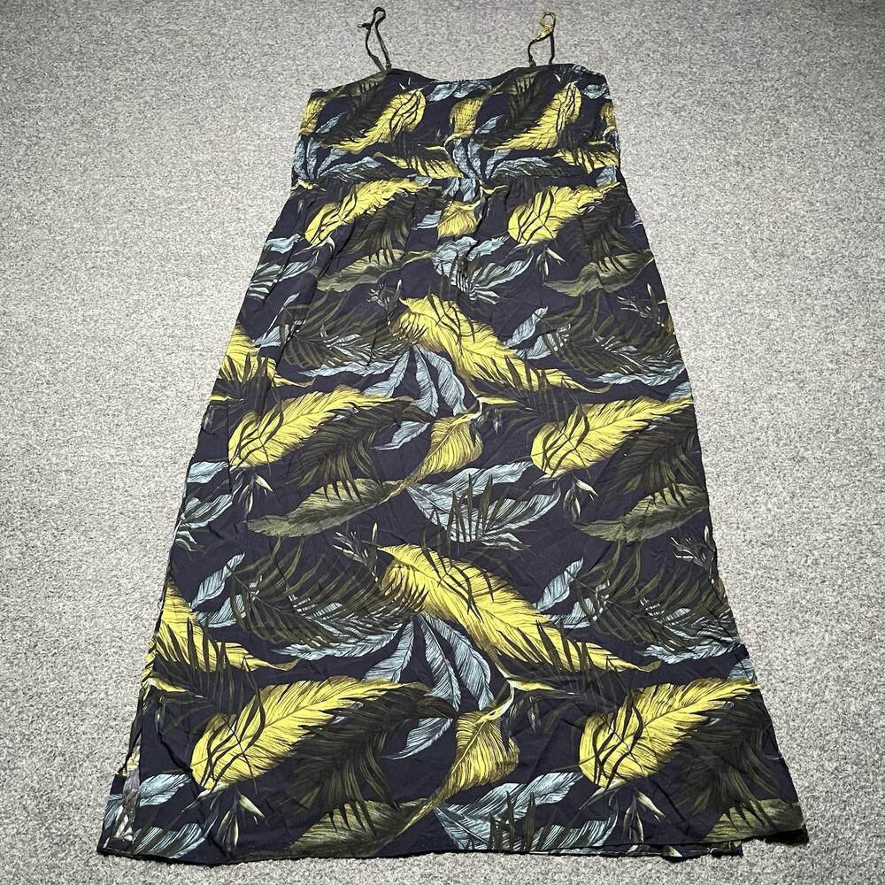 Reitmans Dress Womens 2X Tropical Floral Maxi Spaghetti Strap Boho Beach
